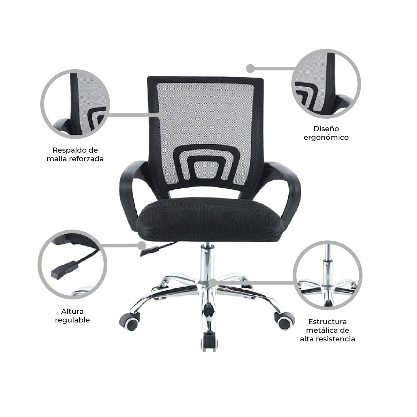 Silla de Escritorio Ergonómica Mesh