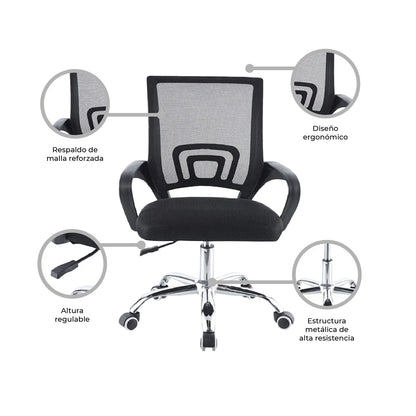 Silla de Escritorio Ergonómica Mesh