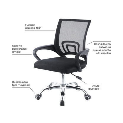 Silla de Escritorio Ergonómica Mesh