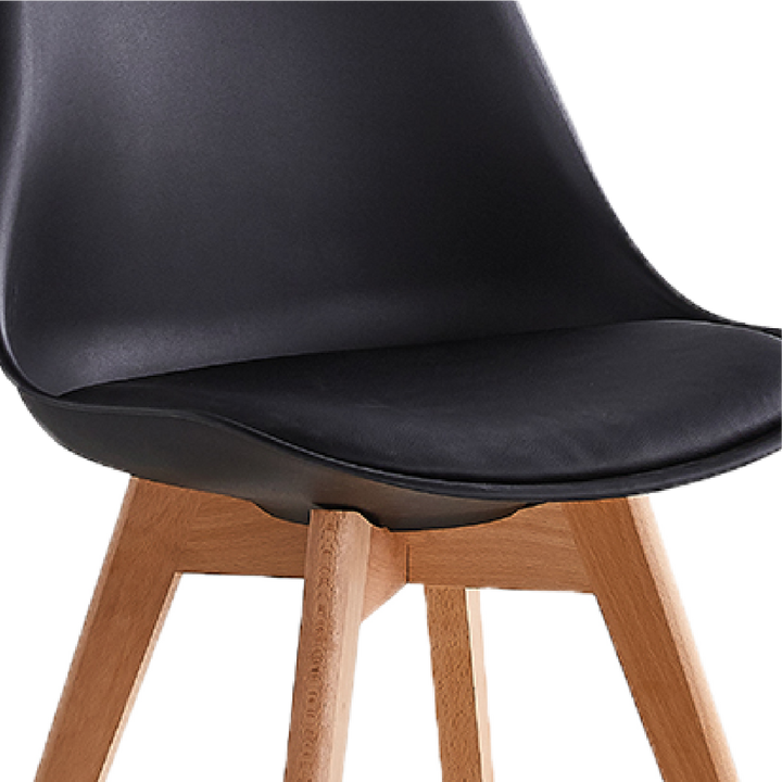 Set de 4 Sillas Eames Tulip Negras