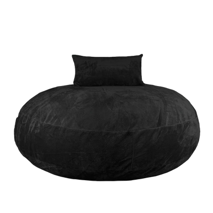 Sillón Pouf / Puff Para Piso Color Negro Relan