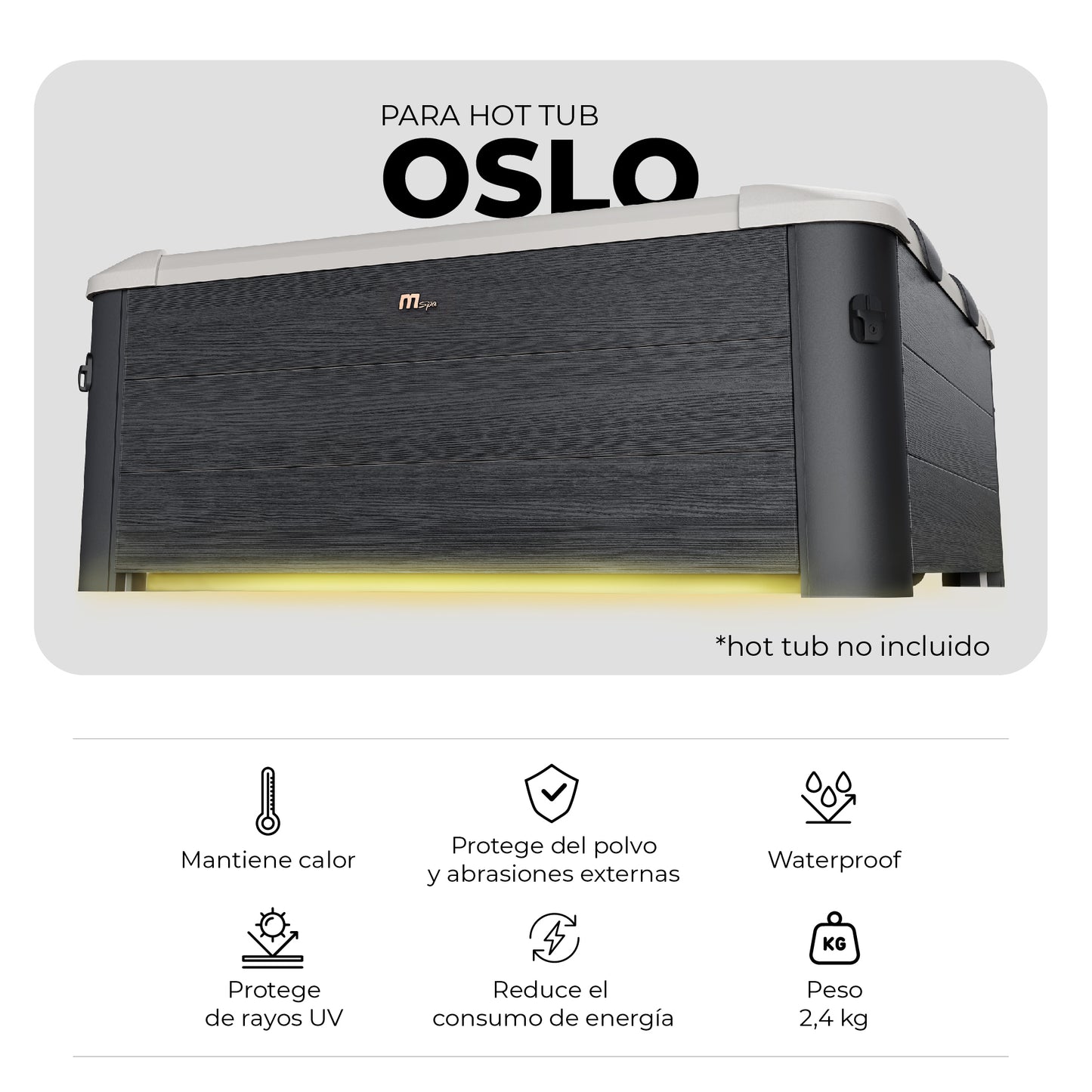 Cobertor Térmico para Hot Tub Oslo Frame