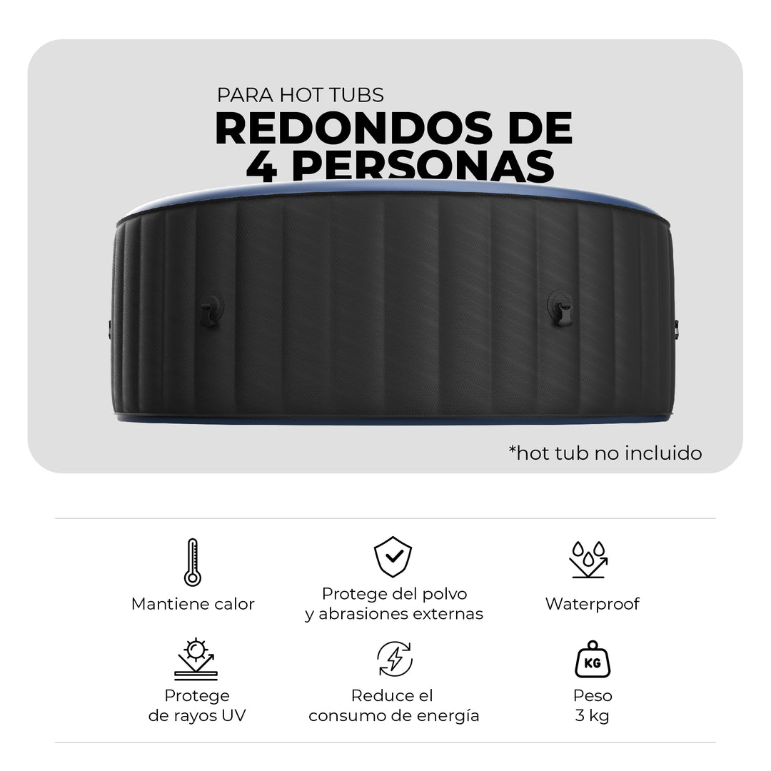 Cobertor Térmico para Hot Tubs Redondos de 4 Personas