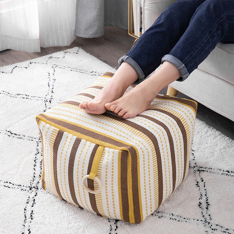 Pouf / Puff Cubo Líneas