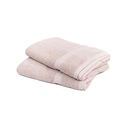 Toallas de Baño Beige 80 x 160 (x2)