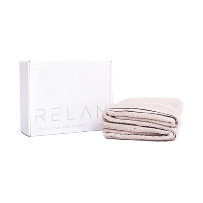 Toallas de Baño Beige 80 x 160 (x2)