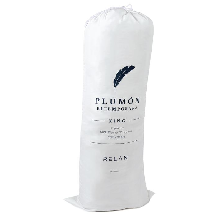 Plumón BiTemporada King 60% Pluma de Pecho de Ganso