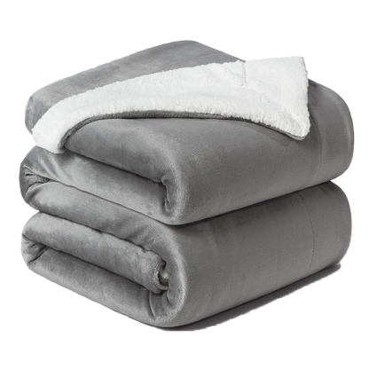Manta Sherpa Queen Gris